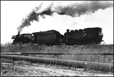 Parní lokomotivy na trati z Holíe.