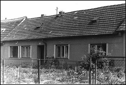 Horní Valy, domy u kiovatky s ulicí Blahoslavovou.
