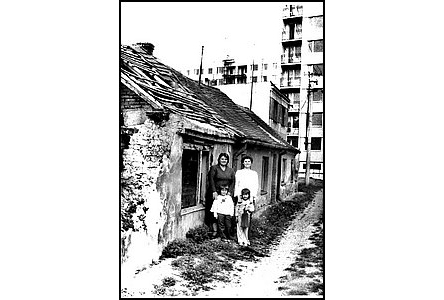 Poslední domy v ulici Dolní Plesová mezi Polní a Šafaíkovou.