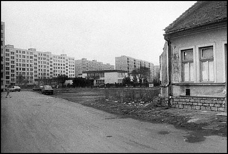 Konec ulice Horní Plesová.