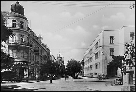Pohled ze dvora starého okr. úadu ped r.1939.
