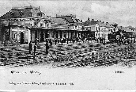 Hodonínské nádraží asi v roce 1904.