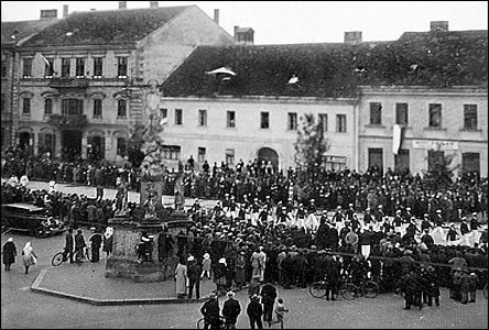 Den brannosti, konaný v Hodonín 2. záí 1934.