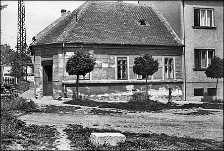 Horní ást Panavy se schody na Plucárn, okolo roku 1955.