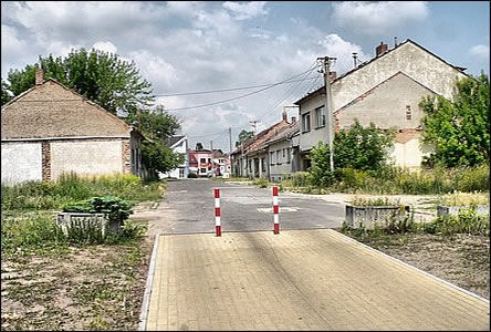 Konec ulice Horní Plesová v ervnu roku 2008.
