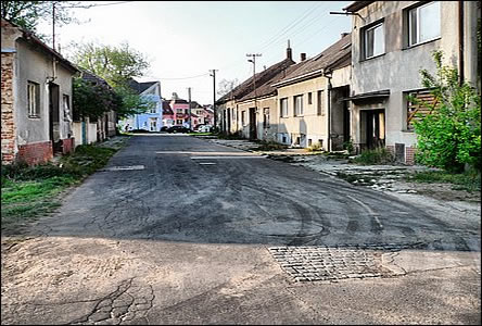 Poslední zbytky horní ásti pvodní ulice Horní Plesová zmizely v r.2009.