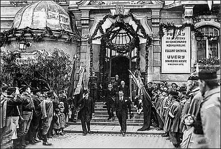 Další foto z návštvy prezidenta T.G. Masaryka v Hodonín dne 18.6.1924.