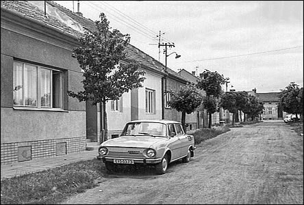 Pohled ulicí Šafaíkovou smrem k ulici Kollárové.